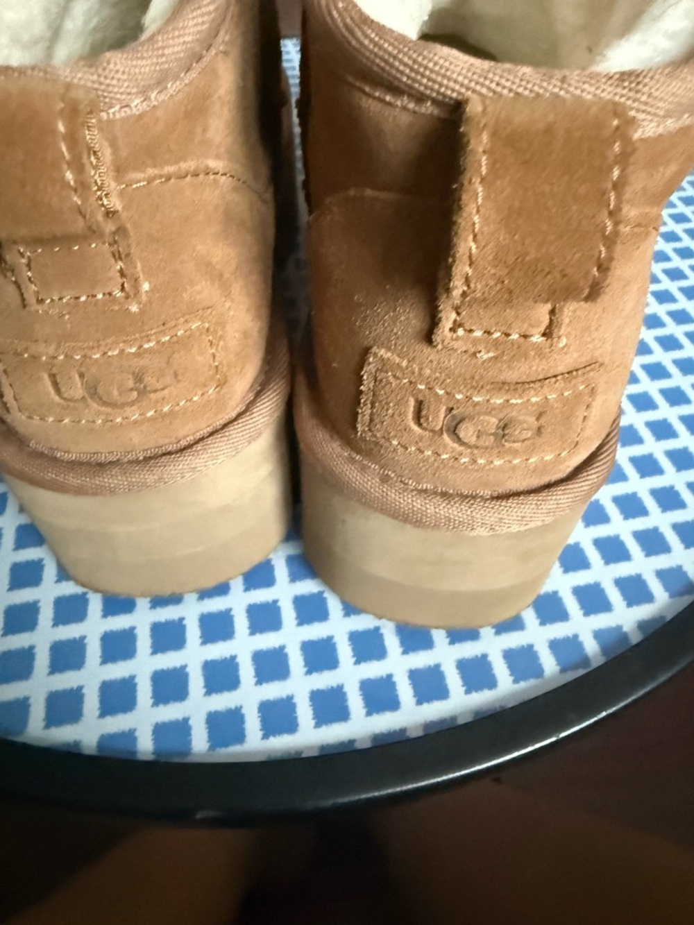UGG Mini Suede Boot in Chestnut Brown